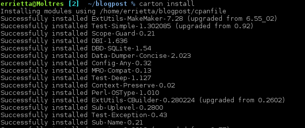 Perl Dependency management with Carton Perl Dependency management with Carton